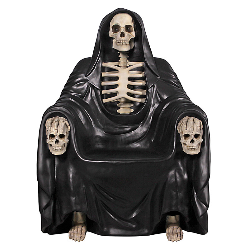 Design Toscano Grim Reaper Throne Armchair Wayfair